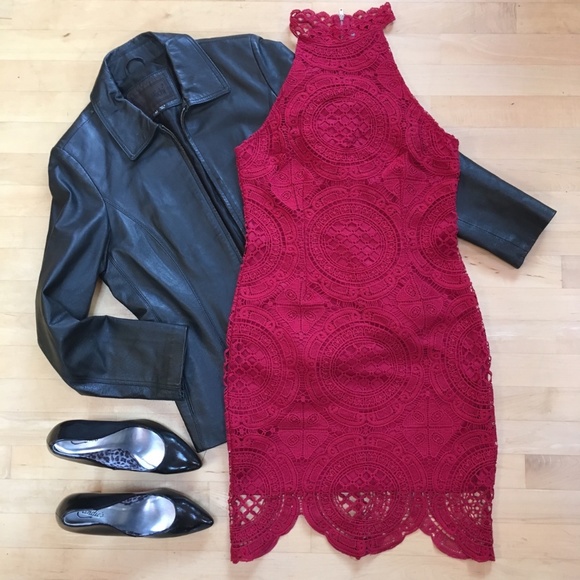 Charlotte Russe Dresses & Skirts - Lace Halter Dress NWOT